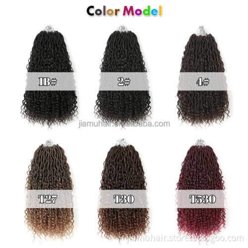 river goddess locs crochet hair pre-looped synthetic crochet braids twist braiding goddess faux locs hair